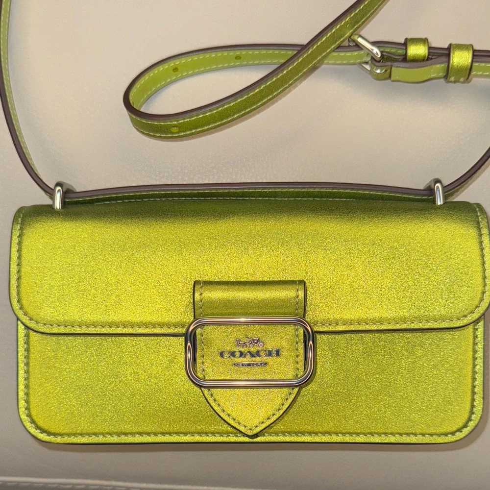Coach metallic lime